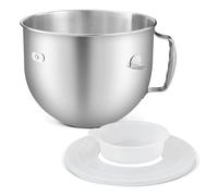 CINDTRGA Tazón de Acero Inoxidable batidora con Base Compatible con Kitchenaid de 6 Cuartos,