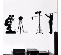 Cine creativo Pegatina de pared Fotografía de cine Cámara Fotografía Director de grabación Pegatina Pegatina arte Papel pintado