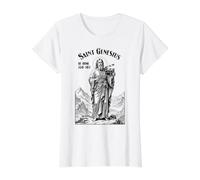 Cine Película Director de Cine Patrón San Genesio Actores Camiseta gráfica económica, Mujer, Blanco, S