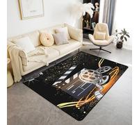 Cine Retro Alfombra Impresa En 3D Tienda Completa Sala De Estar Mesa De Café Dormitorio Alfombrillas Impresas Rectangulares 180 X 280 Cm - Poliéster Tacto Suave /2142864740706