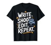 Cineasta Escribir Disparo Editar Repetir Camiseta