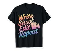 Cineasta Escribir Disparo Editar Repetir Camiseta