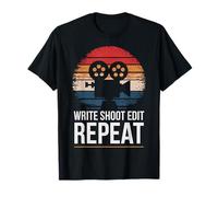 Cineasta Escribir Disparo Editar Repetir Camiseta