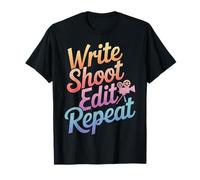 Cineasta Escribir Disparo Editar Repetir Camiseta