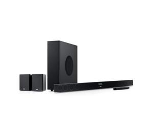 CINEBAR 11 Surround for Dolby Atmos 4.1 Set, Soundbar Dolby Atmos con subwoofer y altavoces traseros inalámbricos, Bluetooth, HDMI 3D ARC CEC, 4K Pass Through, Touch Panel, Negro