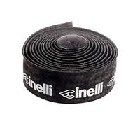 Cinelli - Cinta de Terciopelo (diseño con Logotipo), Color Blanco y Negro