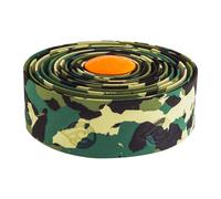 Cinelli Corcho Manillar de Bicicleta Cinta Verde Camuflaje Con Naranja Tapones
