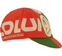 Cinelli Columbus Green Box Gorra de Ciclismo, Verde/Rojo, Talla única