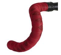 Cinelli Gravel Travel Suede Gel Bar Tape, Crimson Red - 3.2mm Comfort EVA + Ultr