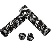 Cinelli Puños de manillar Mike Giant Art Lock On negro 129 mm