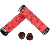 Cinelli Puños de manillar Mike Giant Art Lock On rojo 129 mm