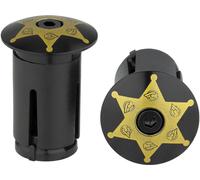 Cinelli Tapones de manillar amarillo one_size