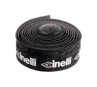 Cinelli Cinta de manillar Logo Velvet black and white universal