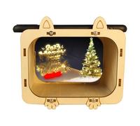 Cinema Projector For Phone - Wooden Theater Display Stand, 3D Hologram Smartphone, Retro Design with Lens Magnifier | Portable Mobile Watching Movies, Presentations, Product Demos, and Fun Displays
