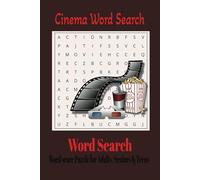 Cinema Word Search Puzzle Book: Word Searches with Easy to Read Print about Cinema, Actors, Films, Theater, and More I 6x9 inches, 110 pages I 50+ ... Gift for Vacations, Holidays and Free Times