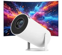 Cinemaster Pro - 4k Smart Projector,5G+2.4G de Ultra Alta Velocidad. Miniproyector portátil Geekek 4K, rotación de 180°,Pantalla Hy300pro de 130", Wi-Fi y Bluetooth,proyector Auto Focus/Keystone (A)