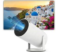 Cinemaster Pro - 4k Smart Projector,5G+2.4G de Ultra Alta Velocidad. Miniproyector portátil Geekek 4K, rotación de 180°,Pantalla Hy300pro de 130", Wi-Fi y Bluetooth,proyector Auto Focus/Keystone (A)