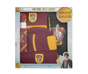 Cineréplicas Brandecision- Caja Regalo Deluxe Harry Potter (Gryffindor) Capa,Corbata,Gorro,Guantes, Bufanda y Varita, 8436561073122
