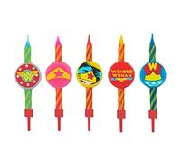 Cinereplicas DC Comics - Velas Wonder Woman (Set de 10) - Licencia Oficial