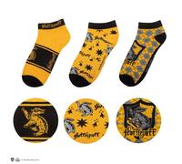 Cinereplicas – Calcetines de tobillo Harry Potter Hufflepuff – Juego de 3 – Licencia oficial