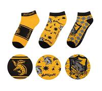 Cinereplicas – Calcetines de tobillo Harry Potter Hufflepuff – Juego de 3 – Licencia oficial