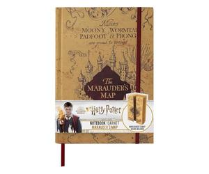 Cinereplicas Harry Potter - Cuaderno con mapa del Merodeador plegable - Licencia Oficial