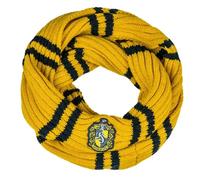 Cinereplicas - Harry Potter - Bufanda Infinity - Ultra Suave - Licencia Oficial - Casa Hufflepuff - 190 cm - Amarillo y Negro
