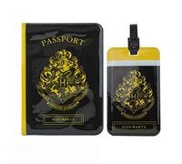 Cinereplicas Harry Potter - Etiqueta de Equipaje y Funda Pasaporte - Licencia Oficial