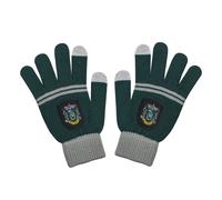 Cinereplicas - Harry Potter - Guantes de Pantalla táctil - Licencia Oficial - Casa Slytherin - Talla Única - Verde y Gris