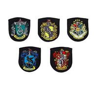 Cinereplicas Harry Potter - Parches Hogwarts Houses Crests (Juego de 5) - Licencia Oficial