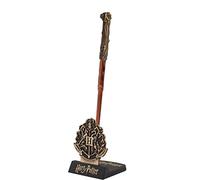 Cinereplicas Harry Potter - Pluma varita mágica con soporte y lenticular marcapáginas - Licencia Oficial