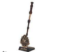 Cinereplicas Harry Potter - Pluma varita mágica con soporte y lenticular marcapáginas - Licencia Oficial