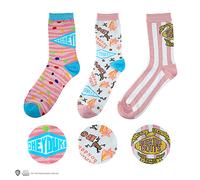 Cinereplicas Harry Potter - Set de 3 pares calcetines Honeydukes Talla Única - Licencia Oficial