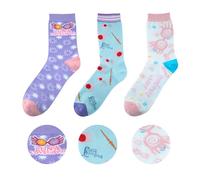Cinereplicas Harry Potter - Set de 3 pares calcetines Luna Lovegood Talla Única - Licencia Oficial