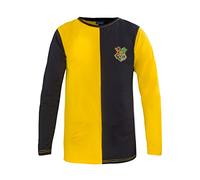 Cinereplicas - Harry Potter - T-Shirt - Estilo Torneo de los Tres Magos y Quidditch - T-Shirt Cedric Diggory - Licencia Oficial - S - Amarillo y Negro