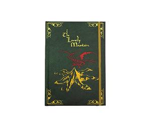 Cinereplicas Il Signore degli Anelli - Taccuino con copertina rigida della Terra di Mezzo con mappa pieghevole 160p 14,5 * 21cm - Licenza ufficiale