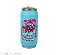 Cinereplicas KPOP DEMON HUNTERS - Taza isotérmica con pajita - Soda Pop Can - Licencia oficial
