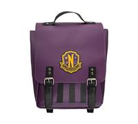Cinereplicas Mochila Mercredi Academia Nevermore 25 x 32 x 13 cm Morado Licencia oficial