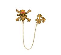 Cinereplicas One Piece - Cadena para marcapáginas Luffy - Licencia Oficial, 100 % aleación de zinc, Zinc