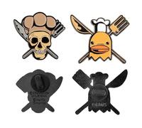 CINEREPLICAS ONE PIECE - Lote de 2 pines Sanji y Zeff - Licencia Oficial