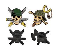 CINEREPLICAS ONE PIECE - Lote de 2 pines Zoro y Usopp - Licencia Oficial