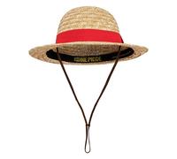 Cinereplicas One Piece - Sombrero de Pajita de Luffy - 58-61 cm - Licencia Oficial, Rojo y Amarillo, Talla única