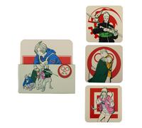Cinereplicas Sakamoto Days Legendary Hitman - Juego de 4 posavasos (9,5 cm de diámetro, corcho y papel, con licencia oficial