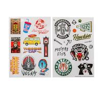 Cinereplicas Stranger Things - Pegatinas temporada 4 - Set de 25 pegatinas - Licencia oficial
