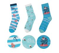 Cinereplicas Stranger Things - Set de 3 Calcetines Scoops Ahoy Talla Única - Licencia Oficial