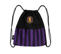 Cinereplicas Wednesday - Academia Nevermore Bolso morado con cordón 39 * 34cm - Licencia oficial