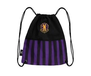Cinereplicas Wednesday - Academia Nevermore Bolso morado con cordón 39 * 34cm - Licencia oficial