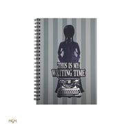 Cinereplicas wednesday - cuaderno con espiral this is my writing time