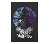 Cinereplicas Wednesday - Cuaderno Merlina Addams con Violonchelo 14.5 * 21cm 120p - Licencia oficial