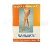Farmalastic Media larga blonda (A-F) compresión normal T-mediana capuchino 1 par